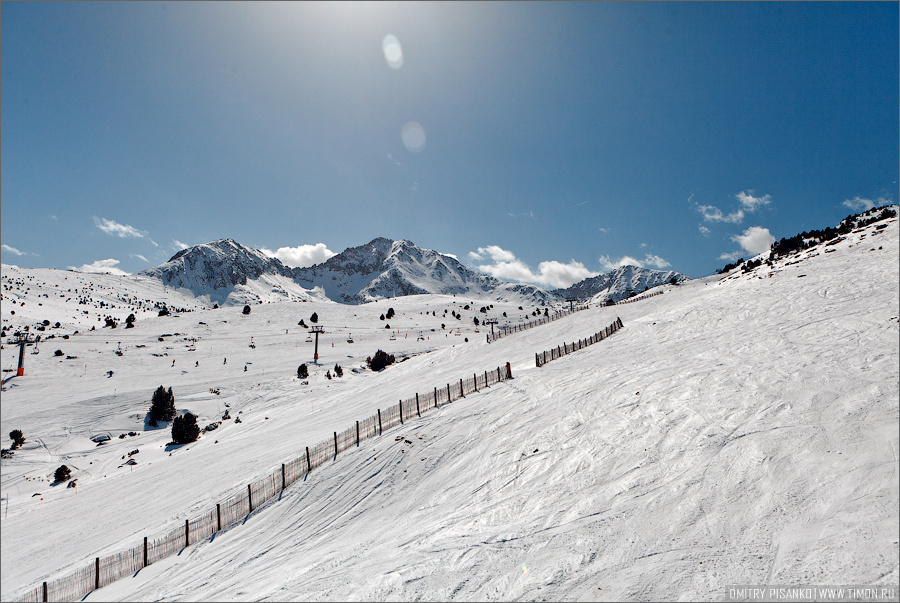 На склонах горнолыжного курорта Grand Valira Андорра