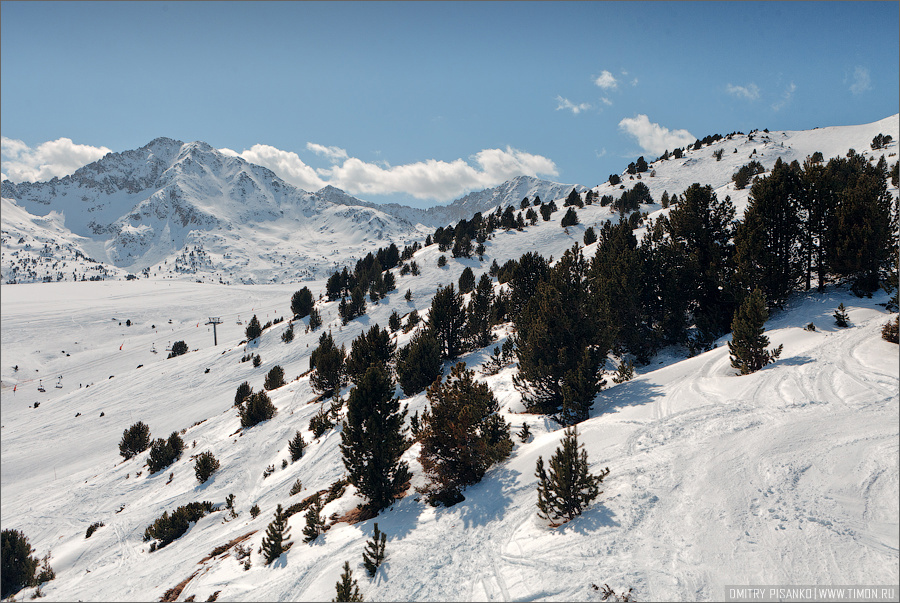 На склонах горнолыжного курорта Grand Valira Андорра