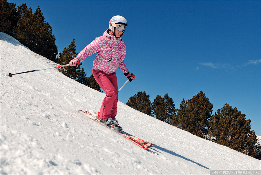 На склонах горнолыжного курорта Grand Valira Андорра