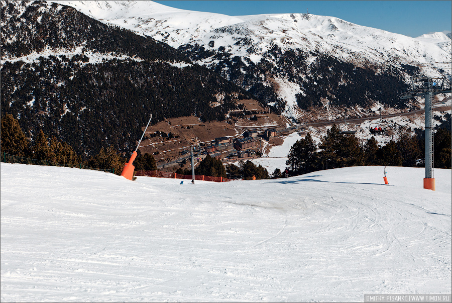 На склонах горнолыжного курорта Grand Valira Андорра