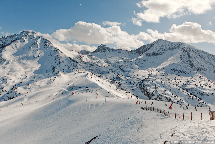 На склонах горнолыжного курорта Grand Valira Андорра