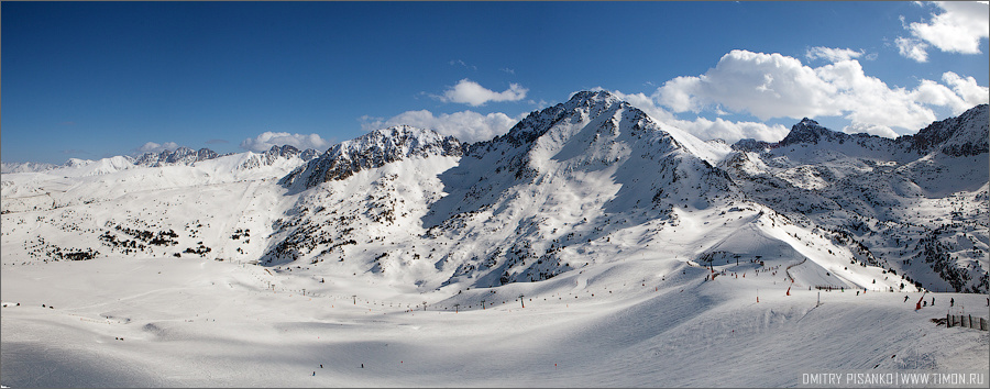 На склонах горнолыжного курорта Grand Valira