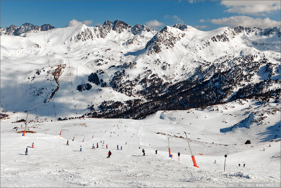 На склонах горнолыжного курорта Grand Valira Андорра