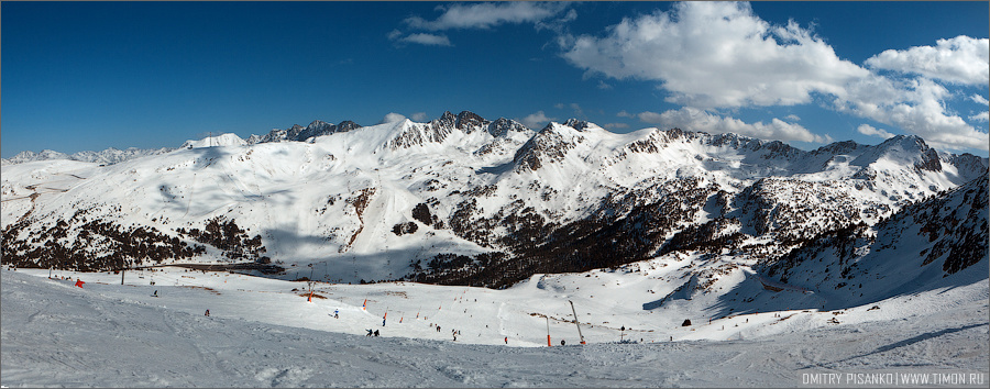 На склонах горнолыжного курорта Grand Valira Андорра
