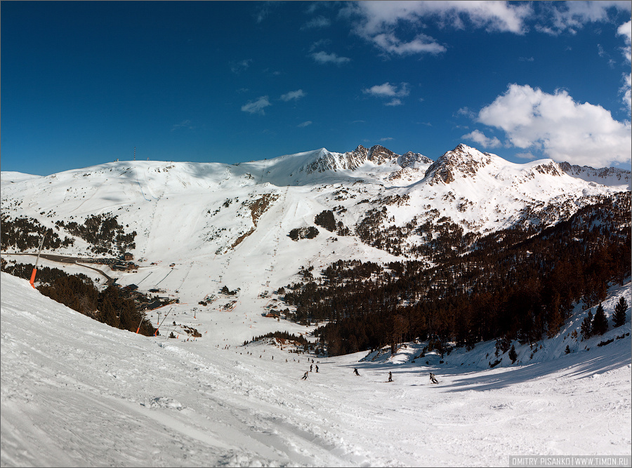 На склонах горнолыжного курорта Grand Valira Андорра