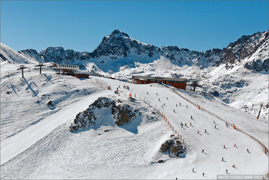 На склонах горнолыжного курорта Grand Valira Андорра