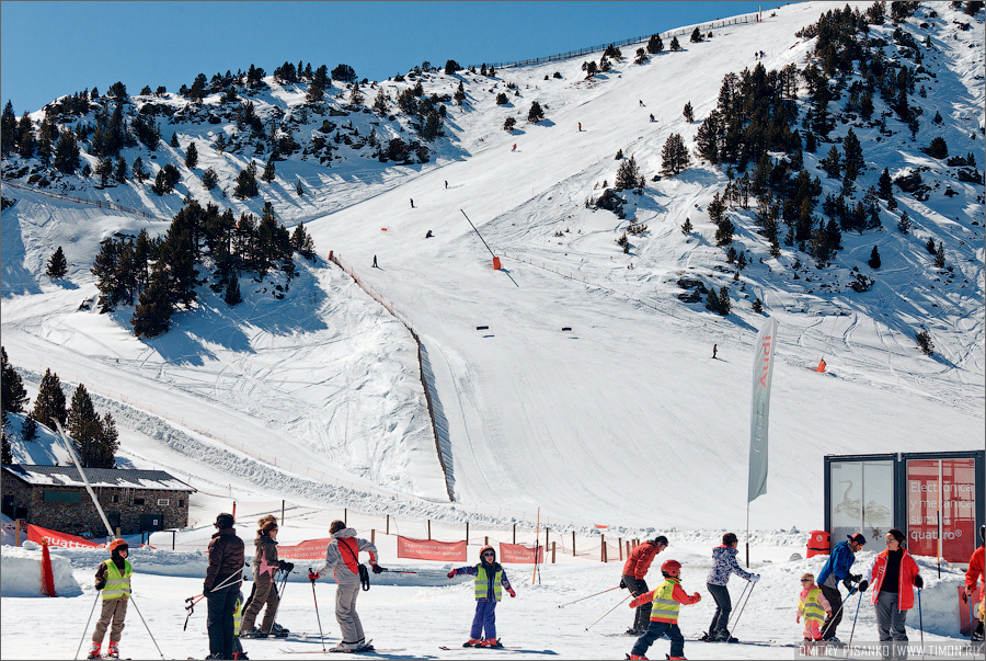 На склонах горнолыжного курорта Grand Valira Андорра