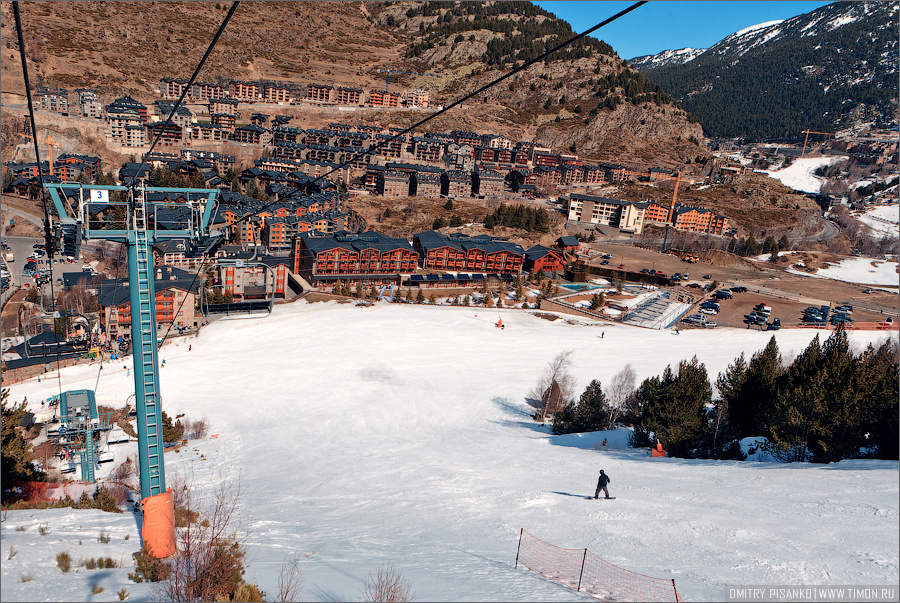 На склонах горнолыжного курорта Grand Valira Андорра