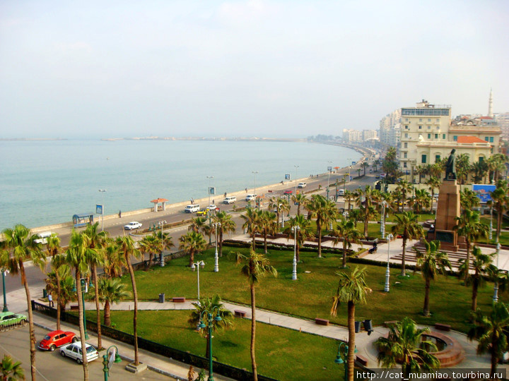 Виз с балкона отеля Александрия, Египет