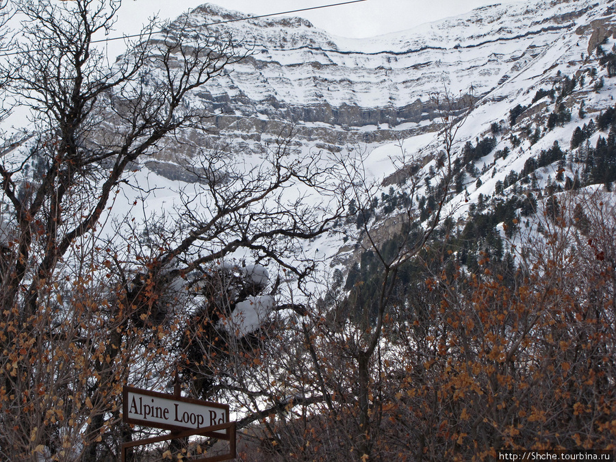 Alpine Loop - самая красивая горная дорога штата Юта Штат Юта, CША