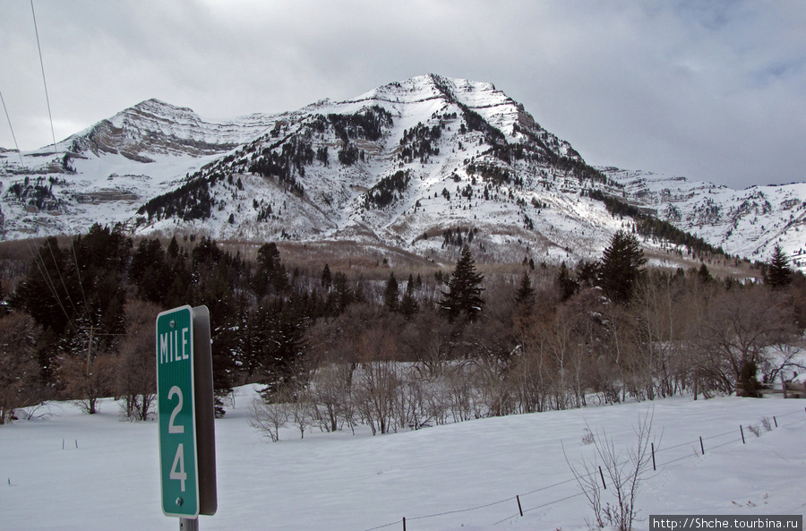 Alpine Loop - самая красивая горная дорога штата Юта Штат Юта, CША