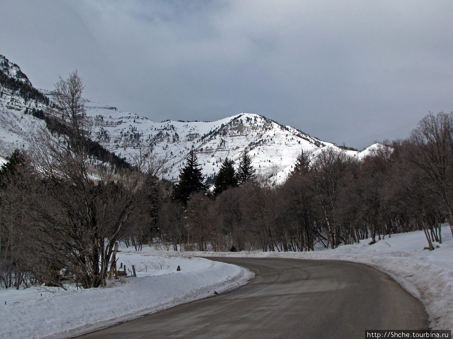 Alpine Loop - самая красивая горная дорога штата Юта Штат Юта, CША