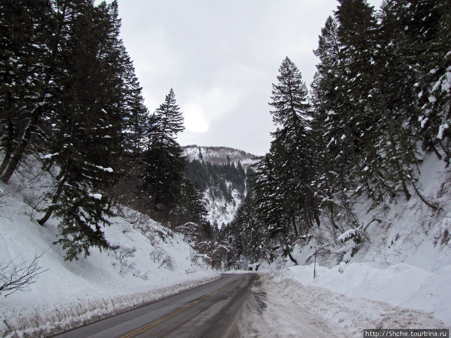 Alpine Loop - самая красивая горная дорога штата Юта Штат Юта, CША