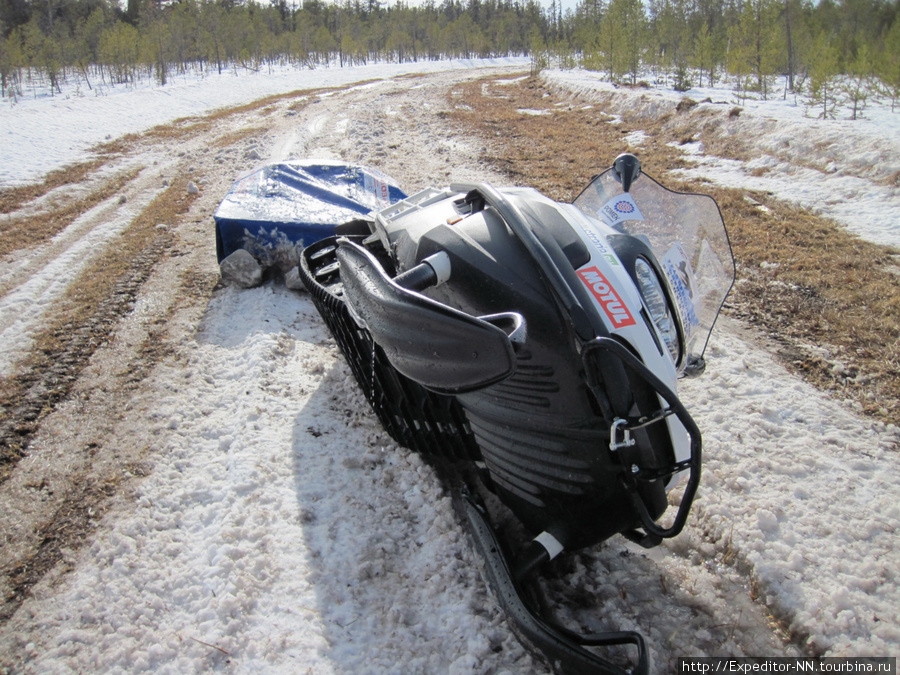 Это дорога НЕ для снегохода! Ханты-Мансийский автономный округ, Россия