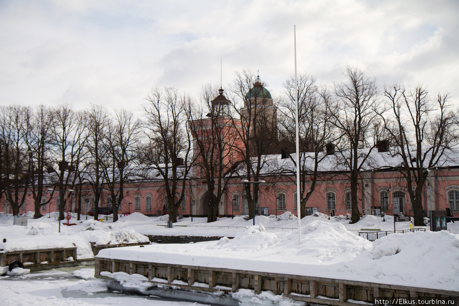 Зимний Свеаборг Хельсинки, Финляндия