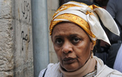 Иерусалим, паломница из Эфиопии на Виа Долороза, 22.04.2011