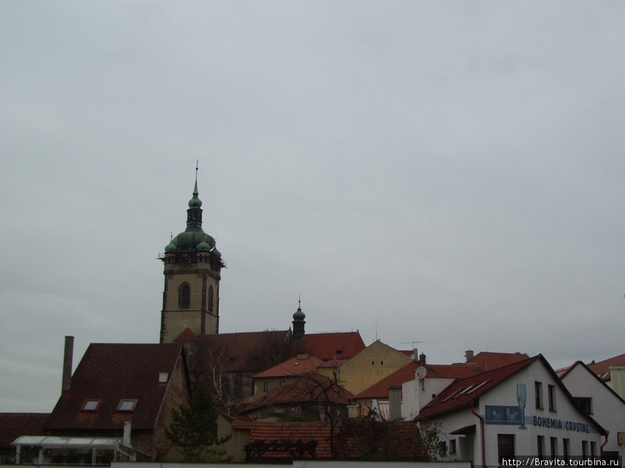 Городок Мельник и вид на замок Среднечешский край, Чехия
