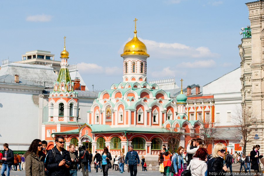 Пасхальный день в столице Москва, Россия