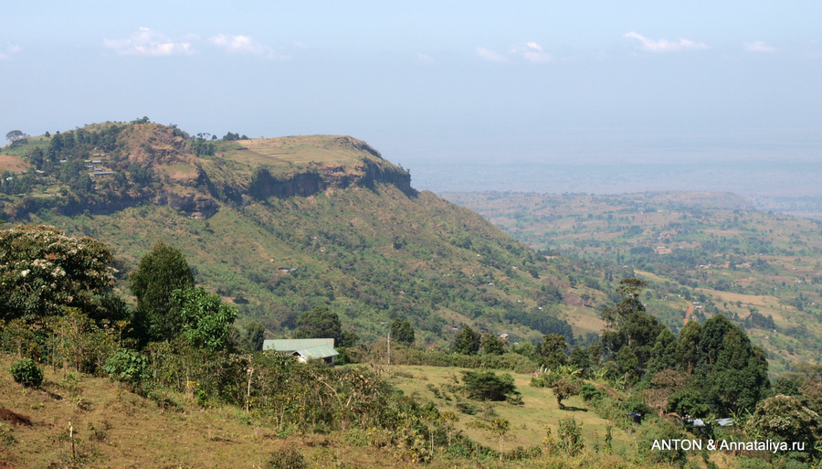 Вид с водопада на окрестности Сипи, Уганда