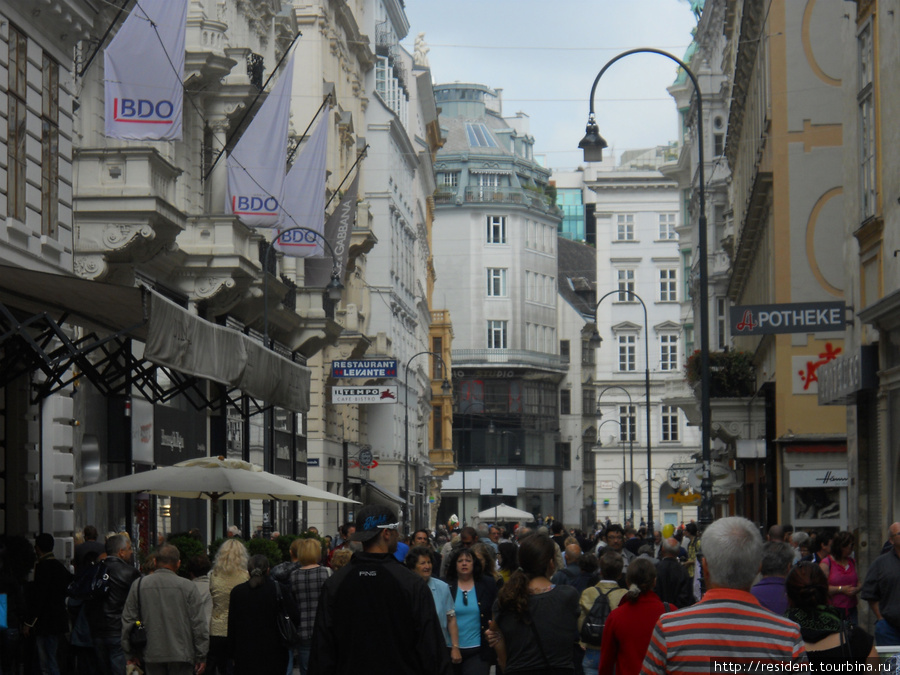 Улица в центральной части Вены Вена, Австрия