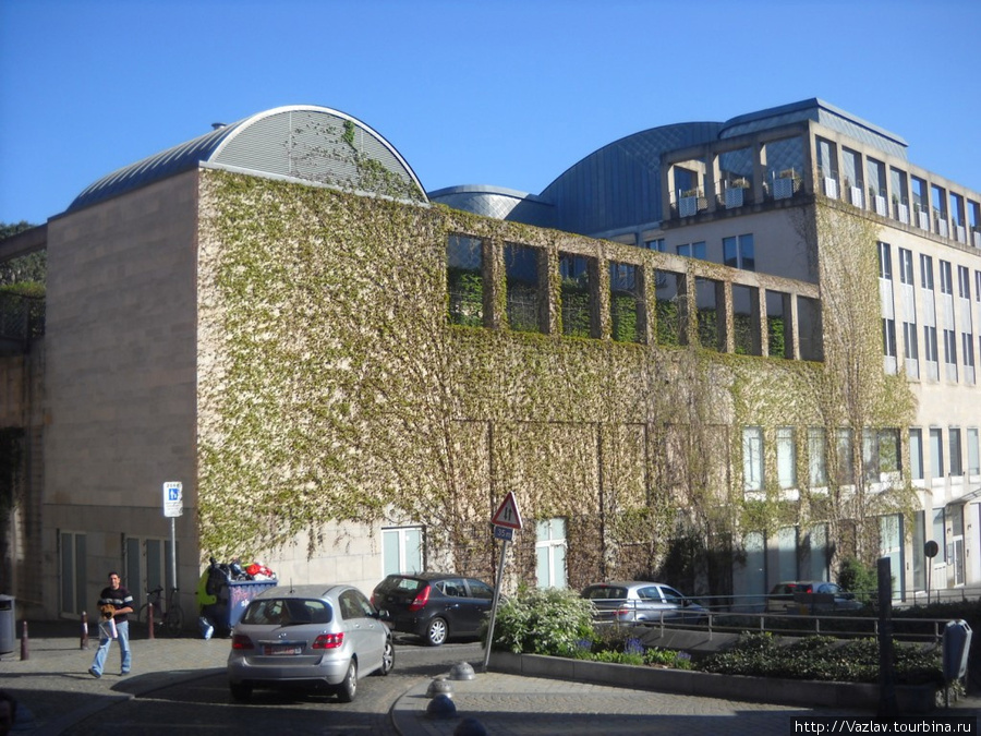 Обросшее здание Льеж, Бельгия