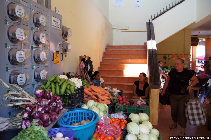 На рынке Копан-Руинас, Гондурас