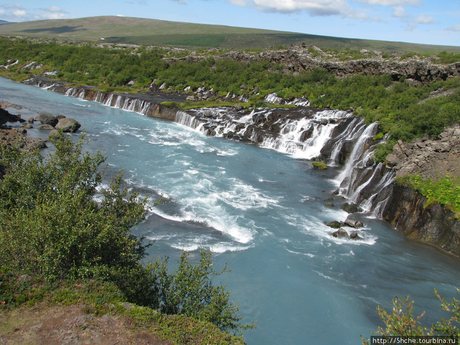 Hraunfossar- по-моему, самый живописный водопад Исландии Хрёйнфоссар, Исландия