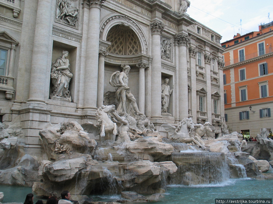 самый знаменитый в мире фонтан Рим, Италия