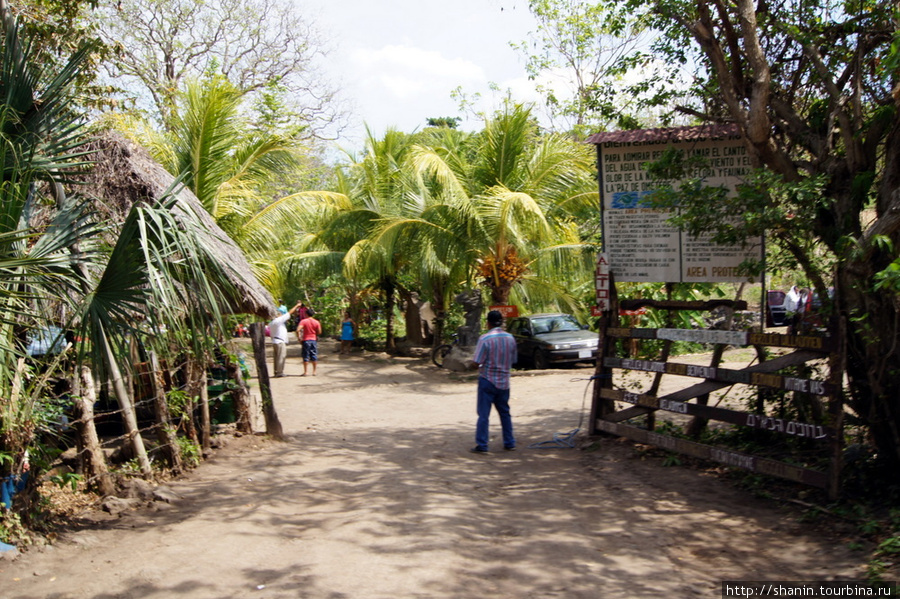 Вход на территорию Глаза воды платный — 2 доллара Остров Ометепе, Никарагуа