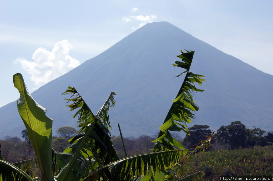 Отсюда прекрасно виден конус вулкана Консепсьоне Остров Ометепе, Никарагуа