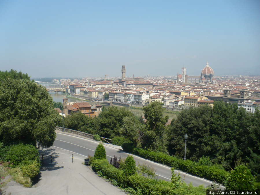 Вид на город сверху Флоренция, Италия