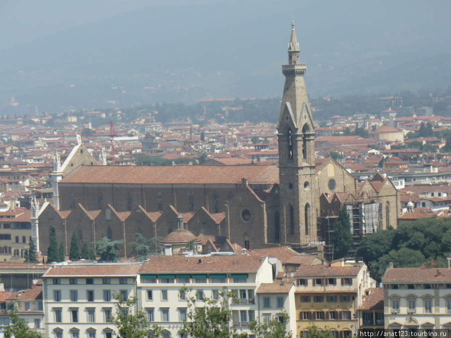 Вид на город сверху Флоренция, Италия