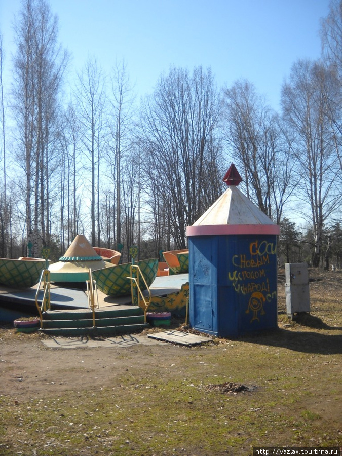 Теперь тут устроен детский парк развлечений Выборг, Россия