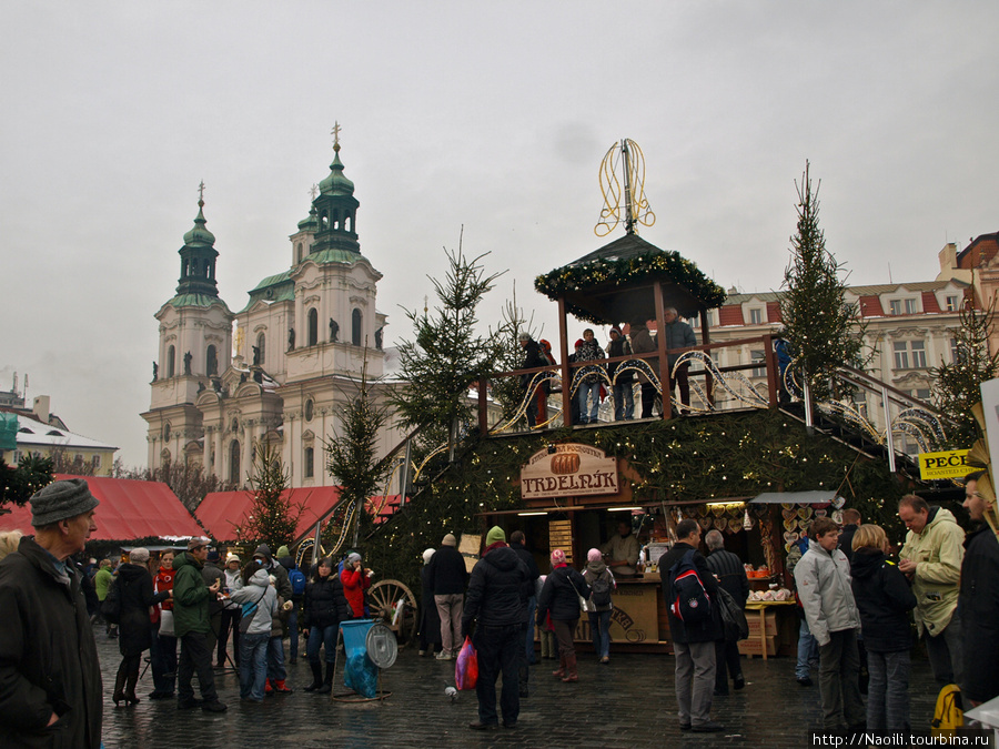 Рождественский карп и Рождественская ярмарка в Праге Прага, Чехия