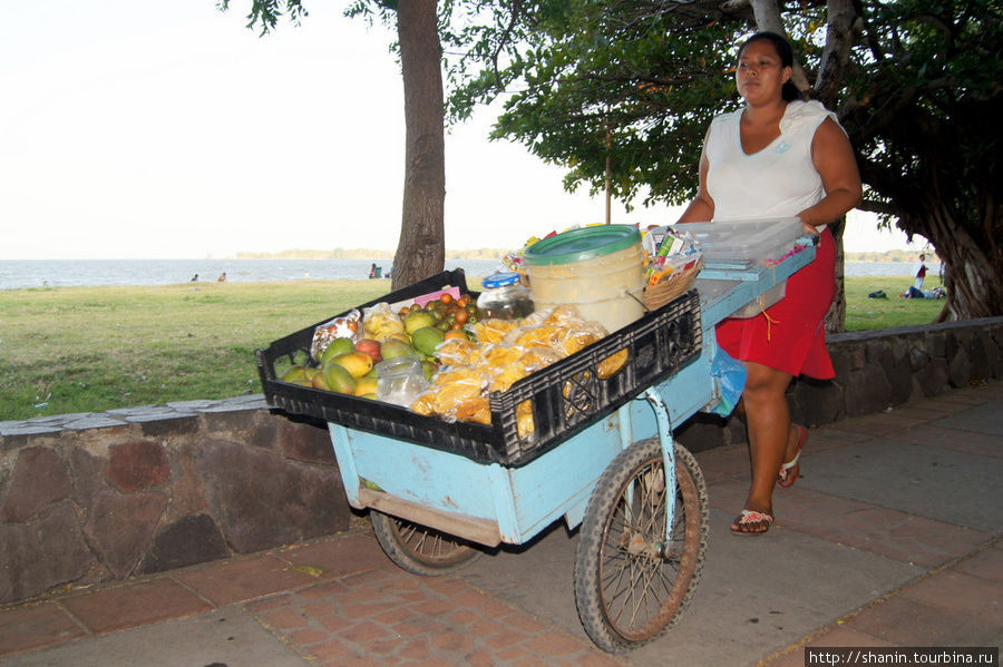 Торговка с тележкой Гранада, Никарагуа