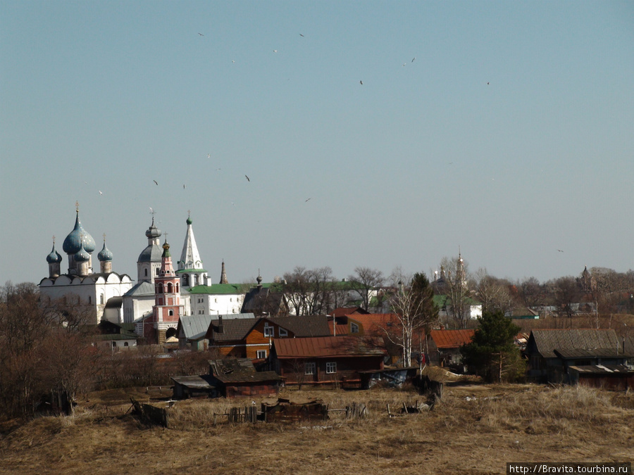 Вид на Кремль Суздаль, Россия