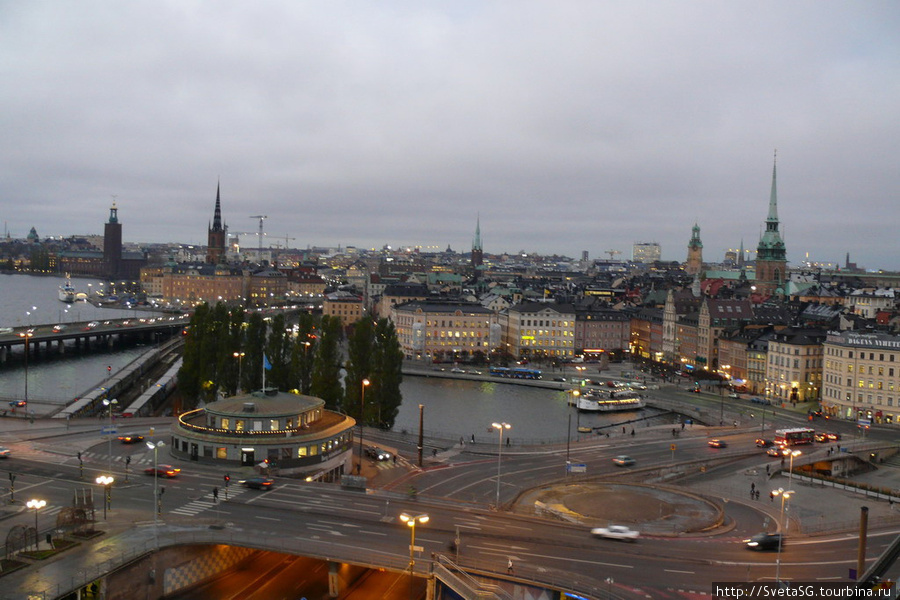 Вид на город со смотровой площадки Стокгольм, Швеция