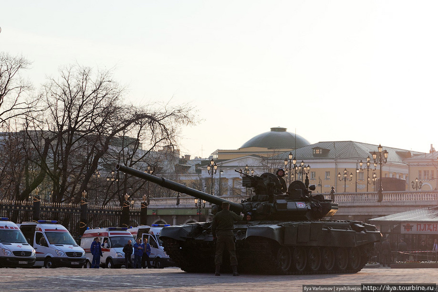 Репетиция военного парада в честь годовщины Великой Победы Москва, Россия