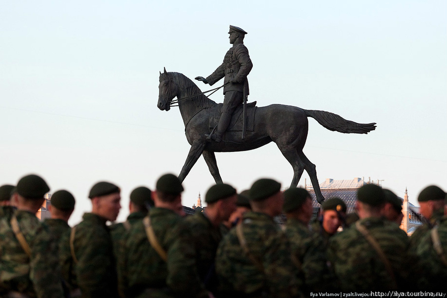 Репетиция военного парада в честь годовщины Великой Победы Москва, Россия