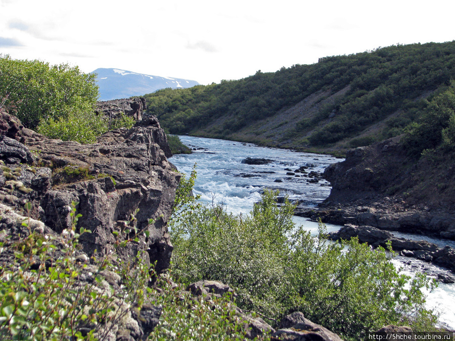 Верховье, где река еще вполне безобидная Хусафетль, Исландия