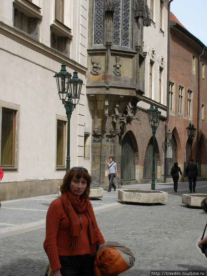 Эркер в Старом городе ,который хорошо сохранился. Прага, Чехия