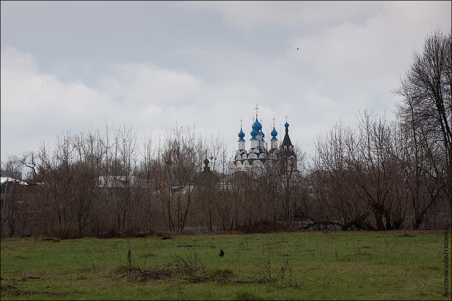 Вид на  Благовещенский монастырь от Воскресенского монастыря Муром, Россия