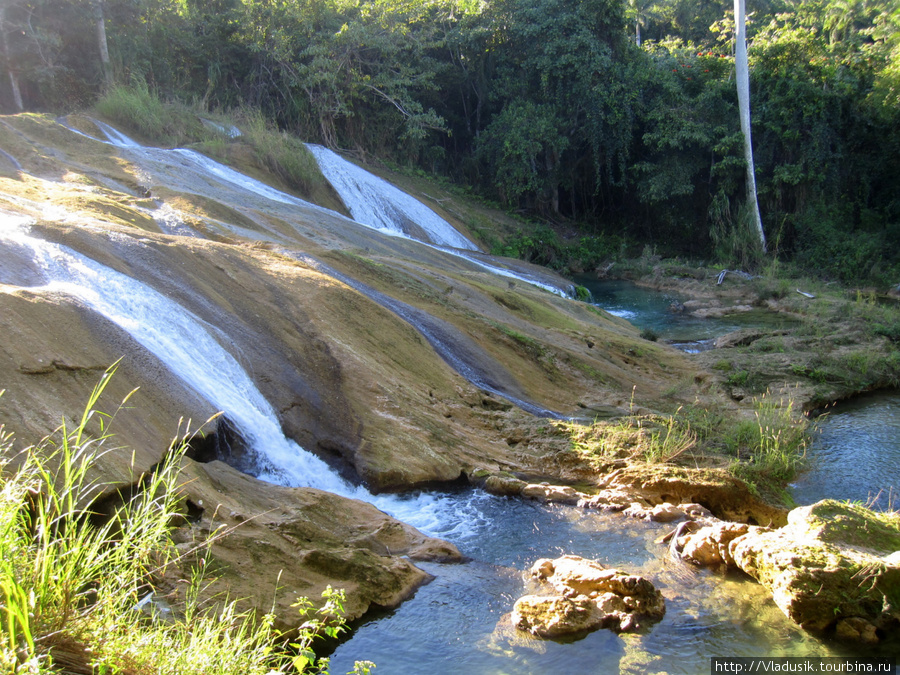 Это уже нижние водопады Провинция Сьенфуэгос, Куба
