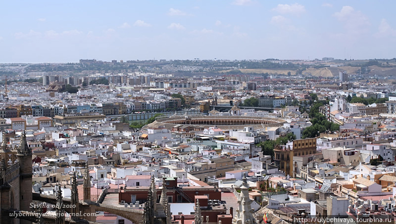 Вид на Maestranza — Plaza de Toros знаменитая Севильская площадь быков. Туда я еще доберусь Севилья, Испания