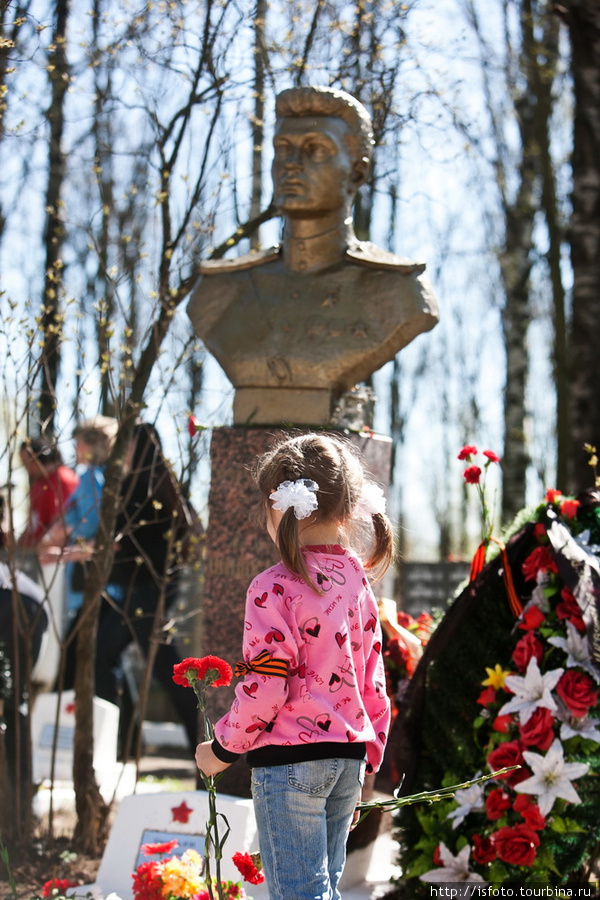 Памятник летчику-герою Советского Союза Шишканю. Всеволожск, Россия