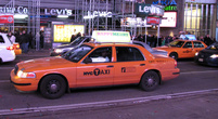 знаменитое нью-йоркское такси
