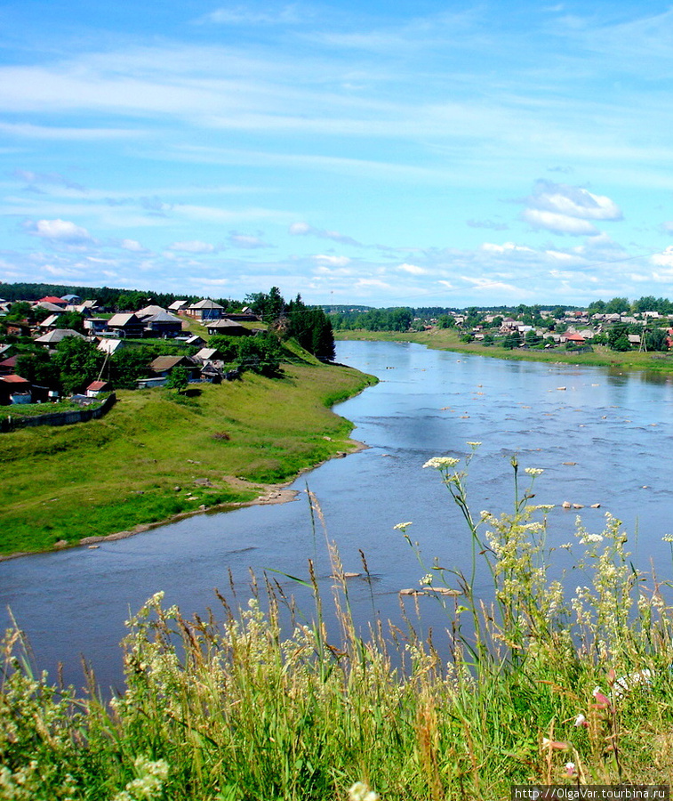 Река Тура Верхотурье, Россия