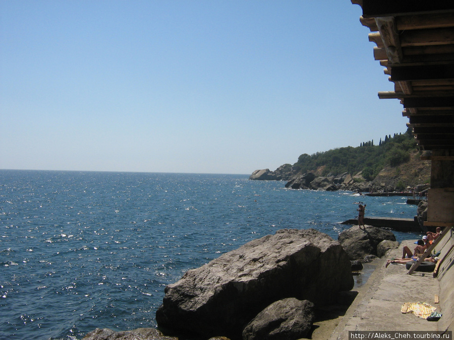 Море в Алупке. Республика Крым, Россия