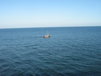 А это море в Ай-Даниле. Очень чистое и голубое.