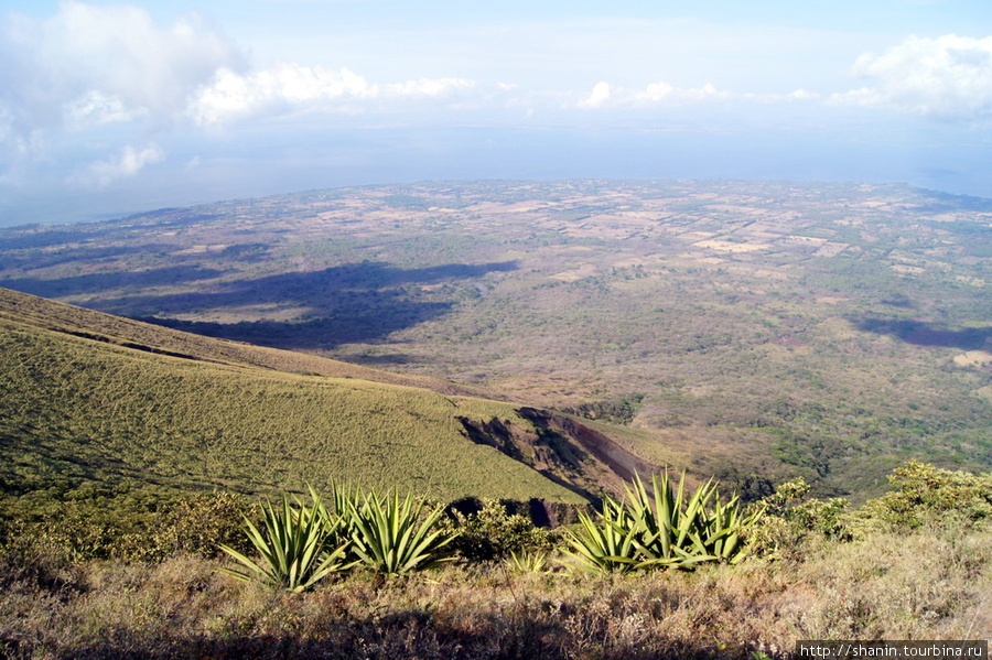 Вид с вулкана Консепсьон Остров Ометепе, Никарагуа